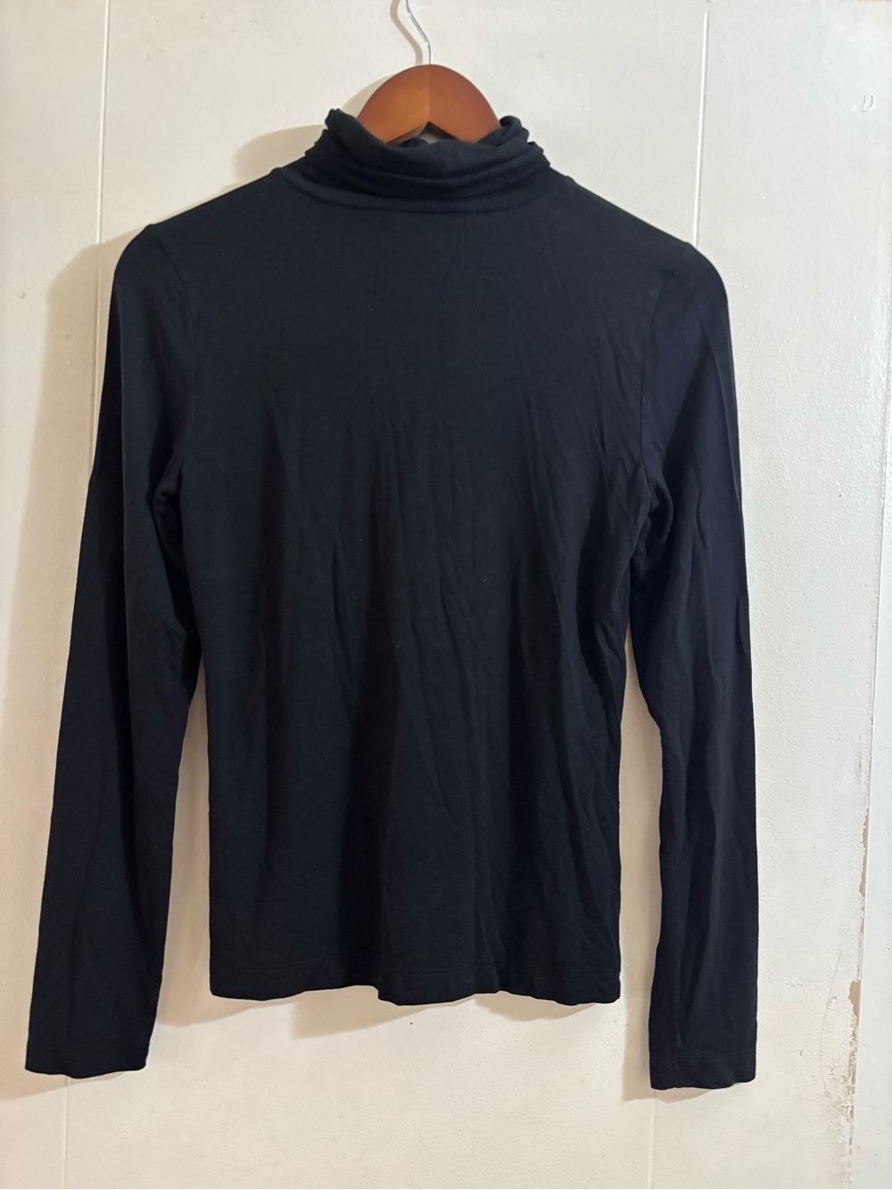 Calvin Klein Black Long-Sleeve Turtleneck Top